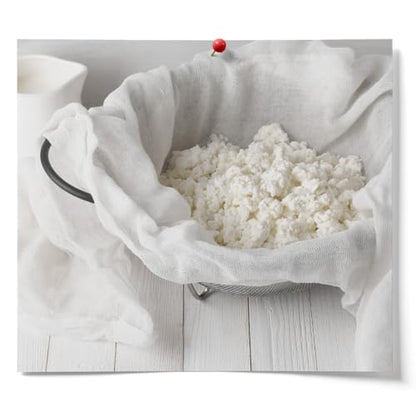 Fermentaholics Unbleached Grade 90 Cheesecloth | 1 Square Yard, Ultra Fine-Mesh, Food-Grade Cheesecloth | Cheese Cloth for Cooking, Straining Cheese, Nut Milks, Bone Broth, Infusions, Tea, etc. (2 Pack) - size: 2 Pack