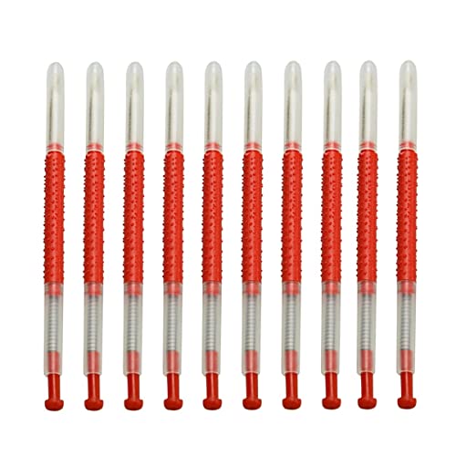 10pcs Beekeeping Grafting Needle Tool Non-Slip Grip for Precise Bee Transfer Queen Rearing Durable Construction Spring-Loaded Plunger for Enhanced Efficiency
