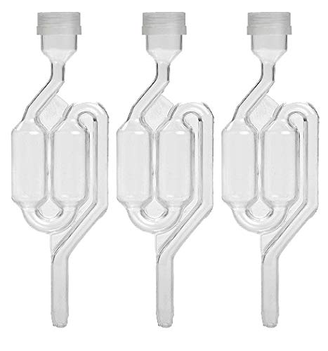 Home Brew Ohio Twin Bubble Airlock Set of 3