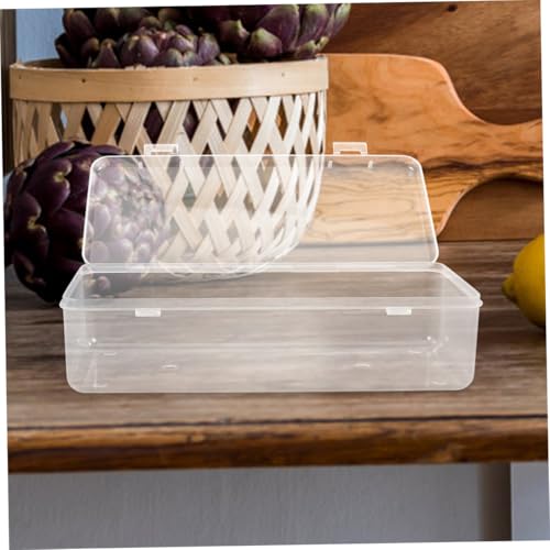 Alipis 2pcs Transparent Cheese Storage Containers with Lid Versatile Fridge Organizer for Cheese Snacks and Accessories Secure and Spacious Food Storage Box