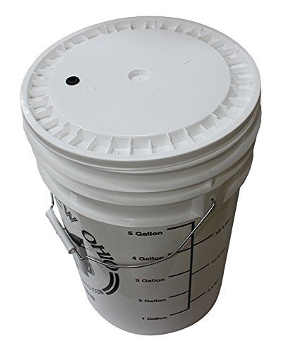 6.5 Gallon plastic fermenter with lid (2-(Pack))