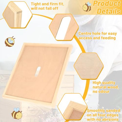 2 Pcs Beehive Inner Cover for 8 Frame Bee Hive Inner Cover Bee Hive Box Cover Beehive Insulation Ventilation Inner Covers for Beekeeping Tool - size: 2 Pack 8 Frame