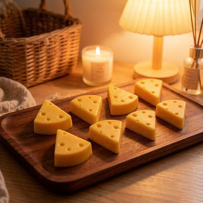 8 Cavity Cheese Shaped Silicone Chocolate Molds | For Candy Chocolate Cake Decoration