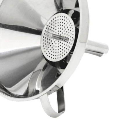 Norpro 5 1/2-Inch Stainless Steel Funnel with Detachable Strainer
