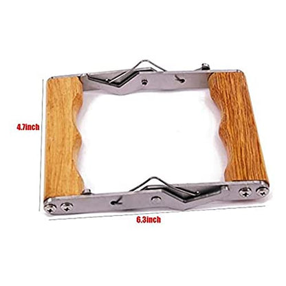 2 Pcs Stainless Steel Bee Hive Frame Puller With Wood Handle, Beekeeper Frame Holder Grip, Gripper Lifter Tool for beekeeping Supplies (Bee Hive Frame Grip) - color: Bee Hive Frame Grip