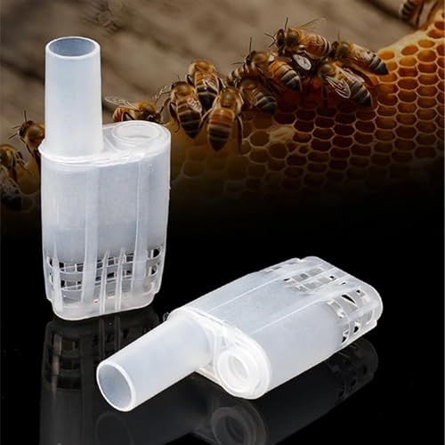 20Pcs Bees Catcher Cages Isolator Clip Queens Protective Cover for Quick Isolation Enduring Protective Cover for Indoor Home Outdoor Breeding Cage Box