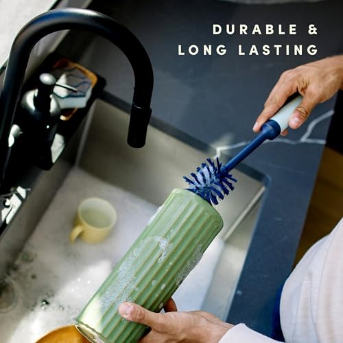 Brite by Scotch-Brite Limited Edition 2-in-1 Straw & BottleBrush Set, Sleek and Stylish Bottle Cleaner Brush with 360-Degree Bristles and Hidden StrawBrush (Pack of 6) - size: Pack of 6