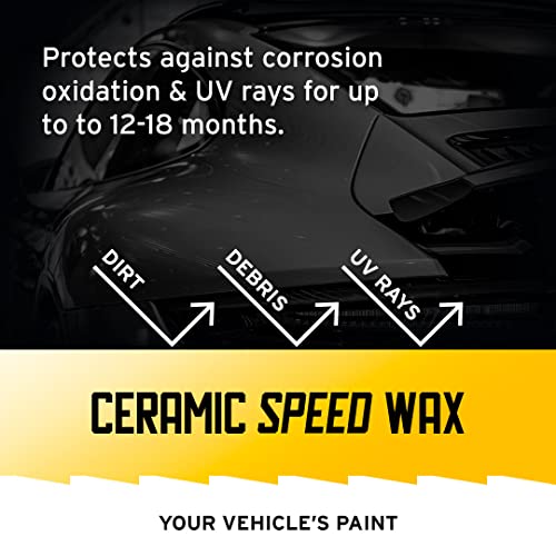 Ethos Ceramic Speed Wax – SiO2 Ceramic Coating Spray for Cars – Hydrophobic Car Wax Spray Top Coat Polish – High Gloss Shine, Ceramic Spray Wax – 12+ Month Protection - color: Ceramic Speed Wax GALLON