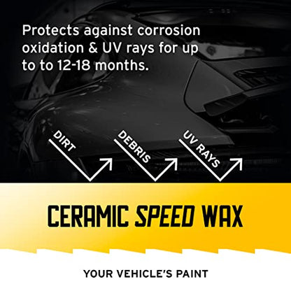 Ethos Ceramic Speed Wax – SiO2 Ceramic Coating Spray for Cars – Hydrophobic Car Wax Spray Top Coat Polish – High Gloss Shine, Ceramic Spray Wax – 12+ Month Protection - color: Ceramic Speed Wax GALLON