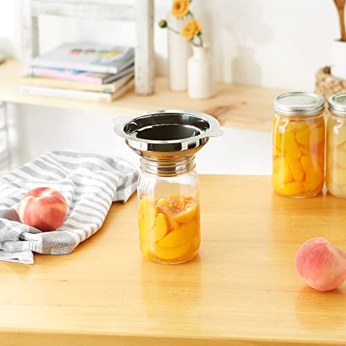 RSVP International Endurance Canning Collection Non-Reactive 18/8 Stainless Steel, Dishwasher Safe, Funnel, Wide Mouth, 2-3/4" - size: Funnel, Wide Mouth, 2-3/4"