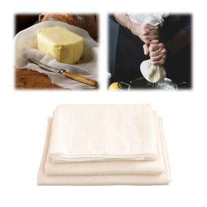 10 Pack Precut Cheesecloth,Grade 100, Ultra Fine for Straining & Cooking, 100% Unbleached Cotton Cheese Cloth Making Cloths Straining, Hemmed Combed Muslin Cheese Tools (50 * 50cm) - size: 50*50cm