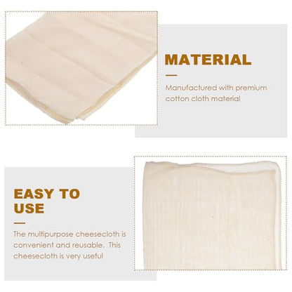 SHINEOFI 6Pcs Reusable Unbleached Cotton Cheesecloth Fine Mesh Strainer Cloth for Tofu Yogurt Butter Making Cooking and Canning Kitchen Cloths