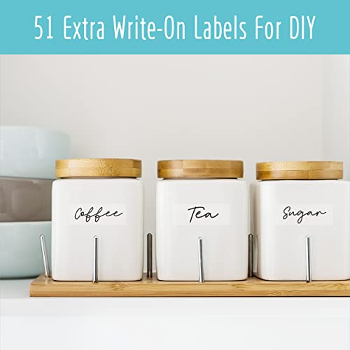Hebayy 612 Script Pantry Food Labels, Water & Oil Resistant Pantry Label Stickers Food Jar Label for Organization and Storage - style: Style 1
