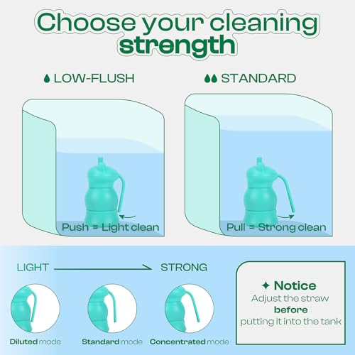 Automatic Toilet Tank Cleaner Bottles, Bowl Freshener & Odor Control | Continuous blue water freshness, daily maintenance, slow-release formula, easy drop-in use