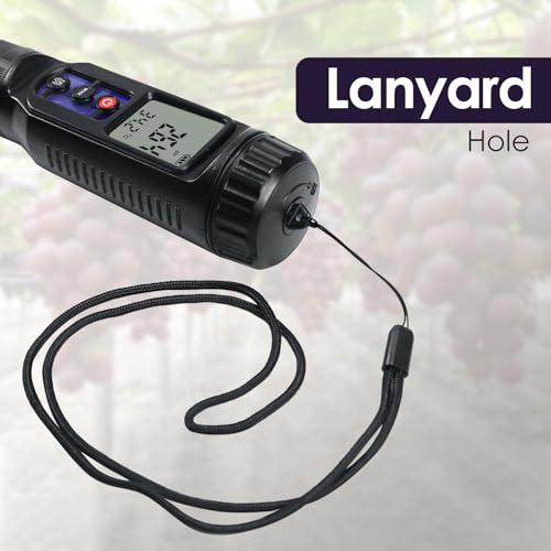 pH Meter for Food 3-in-1 Digital pH EC Temperature Meter with ATC, Food pH Tester for Checking Fermentation/Bread Dough/Sausages, Waterproof pH Probe Meter for Cosmetics, Solid and Soft Soil Sample