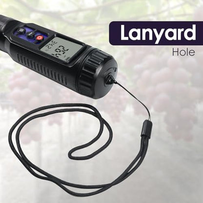 pH Meter for Food 3-in-1 Digital pH EC Temperature Meter with ATC, Food pH Tester for Checking Fermentation/Bread Dough/Sausages, Waterproof pH Probe Meter for Cosmetics, Solid and Soft Soil Sample