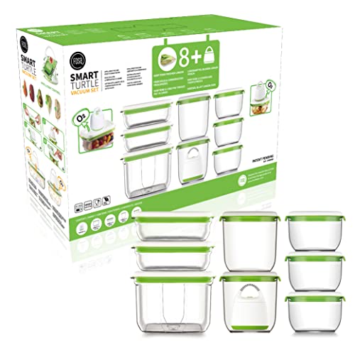 FOSA vacuum storage container set, 8pcs vacuum containers(28oz, 34oz, 45oz and 78oz) with vacuum unit - size: 28oz, 34oz, 45oz, 78oz