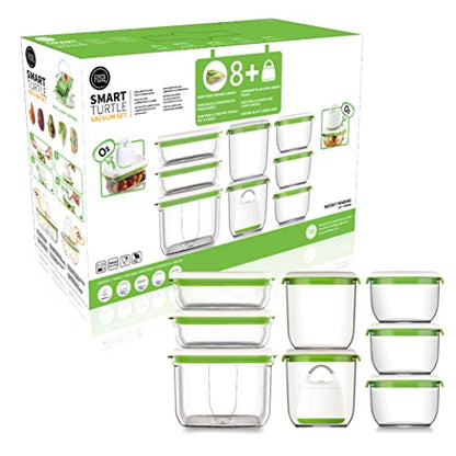 FOSA vacuum storage container set, 8pcs vacuum containers(28oz, 34oz, 45oz and 78oz) with vacuum unit - size: 28oz, 34oz, 45oz, 78oz