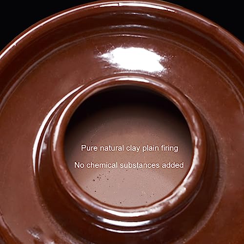 Ceramic Fermentation Crock Jar Kit,Sauerkraut Crock, Traditional Chinese Porcelain Pickle Jar with Water Seal Airlock Lid,Pickle Jar for Fermenting or Pickling Pickl 8Kg - size: 8Kg