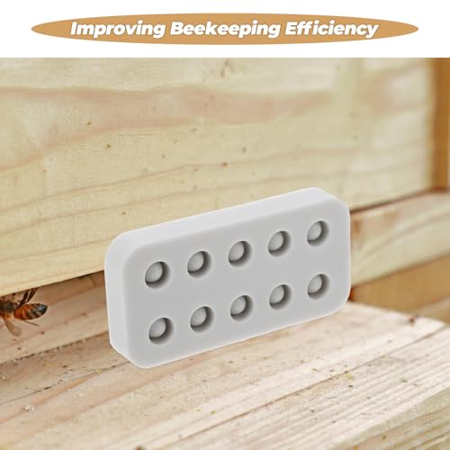 Beekeeping Grafting Kit Beeswax Queen Cell Silicone Mold Small Size Beekeeping Tool for Queen Rearing and Garden Pollinator Care