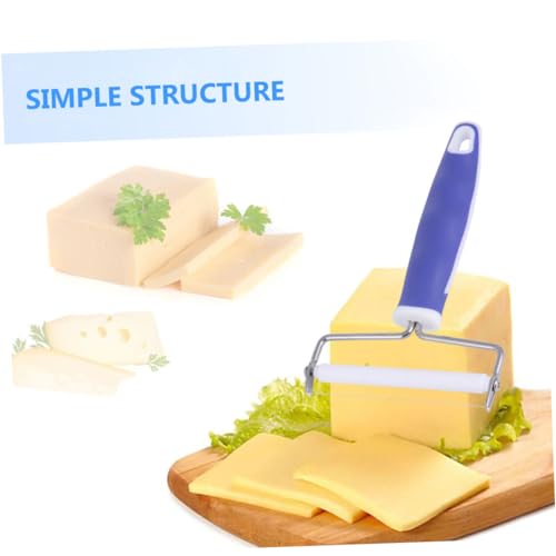 2pcs Slicer Baking Cream Cutter Butter Scraper Handle Cheeses Kitchen Gadgets Cheese Graters Cheese Scraper Dough Scraper Multifunctional Cheese Tools Pastry Making Stainless Blue - color: Blue