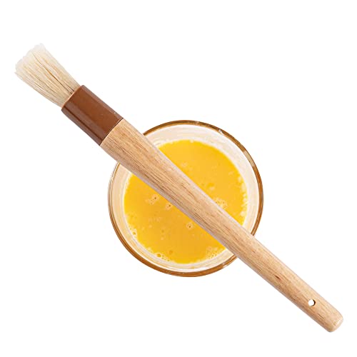 Restaurantware-Pastry Tek 1 Boar Bristles Pastry Brush, 11.8 Inches Buttering Tool – Hardwood Handle, Built-In Hanging Hole, Wood Basting Applicator, Sturdy Ferrule, For Glazing And Basting - size: 12"