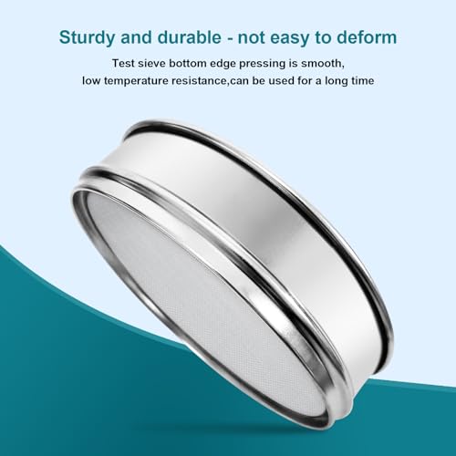 304 Stainless Steel Mesh Lab Sieve, 30 Mesh (0.6mm) Aperture Test Sieve, 7.9Inch(20cm) Diameter Economy Standard Analysis Sample Test Sieves for Industrial Laboratory Homes - size: 30Mesh(0.6mm)/Ф7.9in