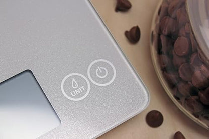 Escali Arti Digital Food Scale, Multi-Functional Kitchen Appliance, Precise Weight Measuring and Portion Control, Baking and Cooking Made Simple, Tempered Glass, Frost White - color: Frost White