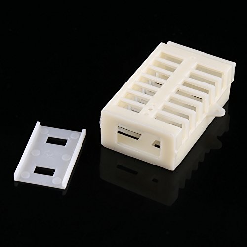 Hilitand 10pcs Multifunctional Bee Queen Cage, Plastic Match Box Moving Catcher Cage Beekeeping Tools 50x30x19mm/1.97x1.18x0.75in