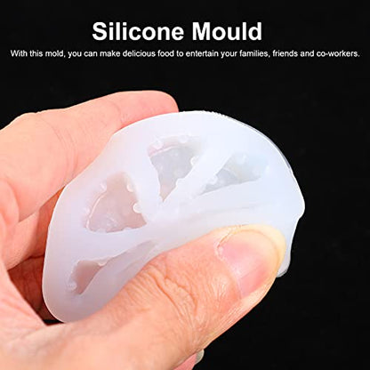 jojofuny 2inch Mini Cheese Silicone Mold, 2pcs Miniature 3D Silicone Mold for Dollhouse Soap Making, DIY Dessert Baking, Candle Making - color: Transparent, size: 5.5X5.5X1.5CM