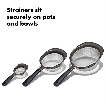 OXO Good Grips 3-Piece Strainer Set - size: 3 Strainer Set