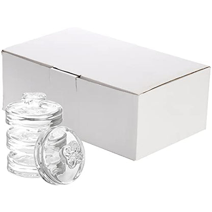 Okllen 9 Pack Glass Fermentation Glass Weights for Large Wide Mouth Mason Jars Easy Grip Handle, Dishwasher Safe