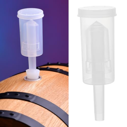 2pcs Three-piece Plastic One-way Valves Lightweight Wine Airlocks for Home Brew Accessory Suitable for Foods and Self-brewed Wine Professional and Personal Use