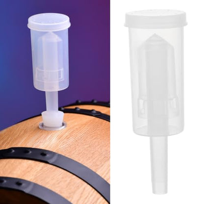 Abaodam 2pcs Plastic Three-piece Check Valve Airlocks for Wine and Beer Brewing, Easy to Clean and Store, Suitable for Professional and Personal Use