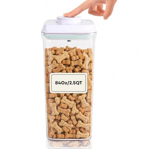 Bop Top Airtight Food Storage Containers with Lid 10.5 Cups / 84 oz | Kitchen Canister Sets | Air Tight Pantry Container | Pop Top Dry Food Storage Containers for Snacks, Sugar, Flour, Baking, Pasta - color: 84 oz
