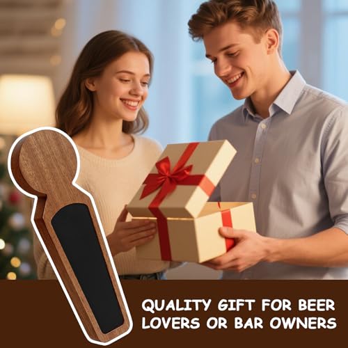 3PCS Wooden Beer Tap Handle Chalkboard Tap Handles for Kegerator Tap Handle Beer Faucet Handle Beer Gifts for Homebrewers, Bars, Restaurants & Weddings Kegerator Accessories - size: 3PCS Ebony Handle