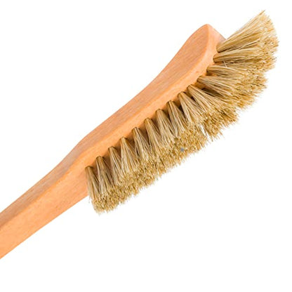 Redecker Bottle Brush, Light Horsehair Bristles, 14.5 Inch Long Narrow Brush for Narrow Neck Bottles, Made in Germany