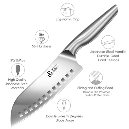 DDF iohEF Kitchen Knife Set, 4 Piece Professional Ultra Sharp Knives Set, Japanese High Carbon Stainless Steel Chef Knife Set for Home and Kitchen - color: 4PCS Kitchen Knives