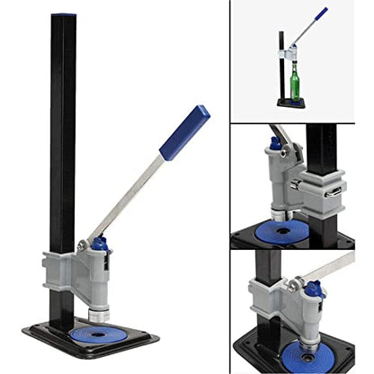 Professional Bench Beer Bottle Capper, Manual Bottle Machine Bottle Cap Sealer with Non-Slip Pad, Adjustable Height Bottle Cap Sealer for Homebrew Beer & Soft Drinks