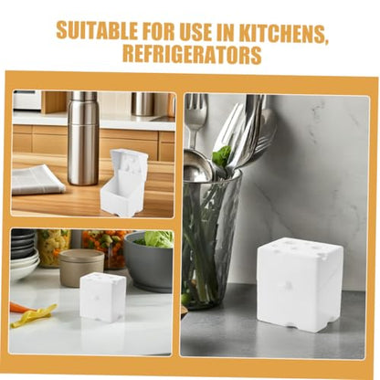 Hemoton Airtight Plastic Cheese Storage Box with Flip Lid 1pcs White Abs Refrigerator Cheese Saver Container for Fridge Food Organization