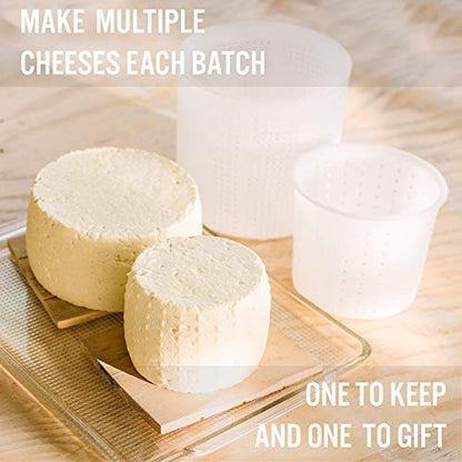 Country Trading Co. Cheese Molds Set of 3 for Making Blue and Hard Cheeses at Home - Quality Italian Baskets to Make Gorgonzola Colby Gouda Cheddar or DIY Organic Vegan Nut Cheese Maker - size: Set of 3
