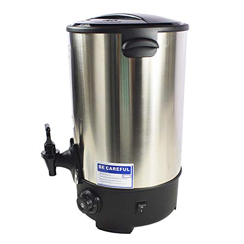 INTBUYING Stainless Steel Large Capacity Commercial 110V Hot Water Dispense Boiler Instant Boiling Machine Heater Electric Kettle Temperature Control for Coffee Tea with Faucet Tap-15.4L - size: 16.3 Quarts