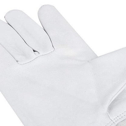 Bee Gloves with Long Sleeves, XL, Breathable Mesh, Elastic Cuff Protective Beekeeper Tool - Durable Goatskin Leather, Ergonomic Design for Hand and Forearm Safety (XXL) - size: XXL