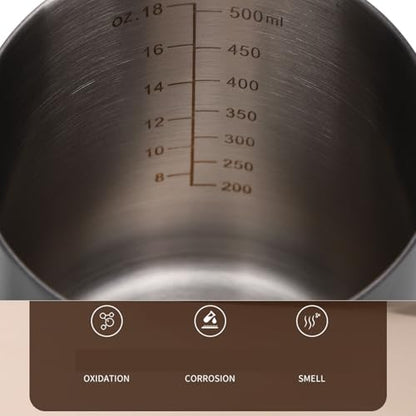 LICAEVEY Gooseneck Kettle, 500ml Pour Over Coffee Kettle with Built in Thermometer & Wood Handle, 304 Stainless Steel Stovetop Tea Kettle for Pouring