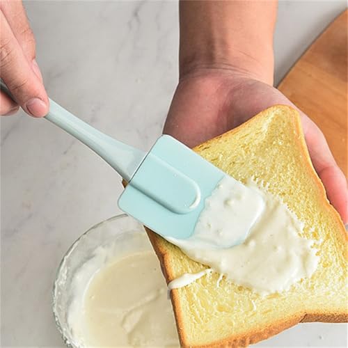 3PCS Silicone Pastry Brushes, Baking Cream Scraper,Household Kitchen Rubber Oil Brush, Cake Spreader for Baking, Grilling (Pink)