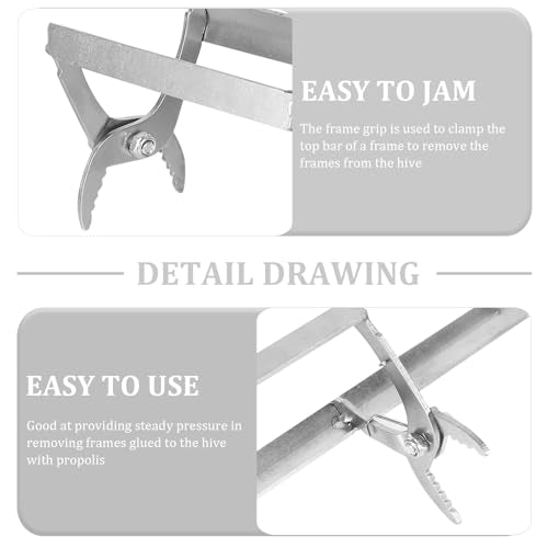 Beehive Frame Grip Clip Metal Frame Lifter Beekeeping Tool with Scraper in Beekeeping Supplies