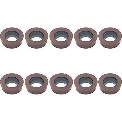 Carbide Milling Insert Round RPMW1003 MO (R5) CNC Milling Machine Indexable Milling Insert, Multilayer Coated Lathe Tool Insert,Suitable for Processing Steel and Stainless Steel.10 Pieces/Box - size: RPMW1003MO VP