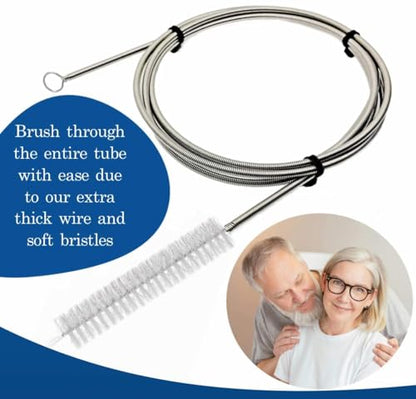 CPAP Cleaning Kit for Hose and Mask, CPAP Hose Cleaning Brush, Collapsible Wash Basin, Compatible with Standard and Slimline CPAP Tubing (Basic Basin Kit)