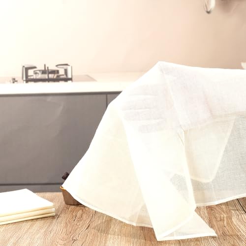 4-Pack Hemmed Cheesecloths - 20"X20" Reusable Unbleached Cotton For Cheese Making, Nut Milk, Yogurt Straining & Crafts. Food-Grade, Pre-Cut With Reinforced Edges - size: 4 Pack
