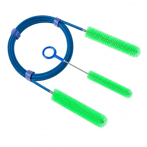 CPAP Hose Brush Set, 6.5 ft Dual-Ended CPAP Hose Brush for 22 mm & 15 mm Tubing, CPAP Hose Cleaner Brush & Tube Cleaning Brush with Detail Brush for Mask Openings, Elbows & Connec - color: Double-ended